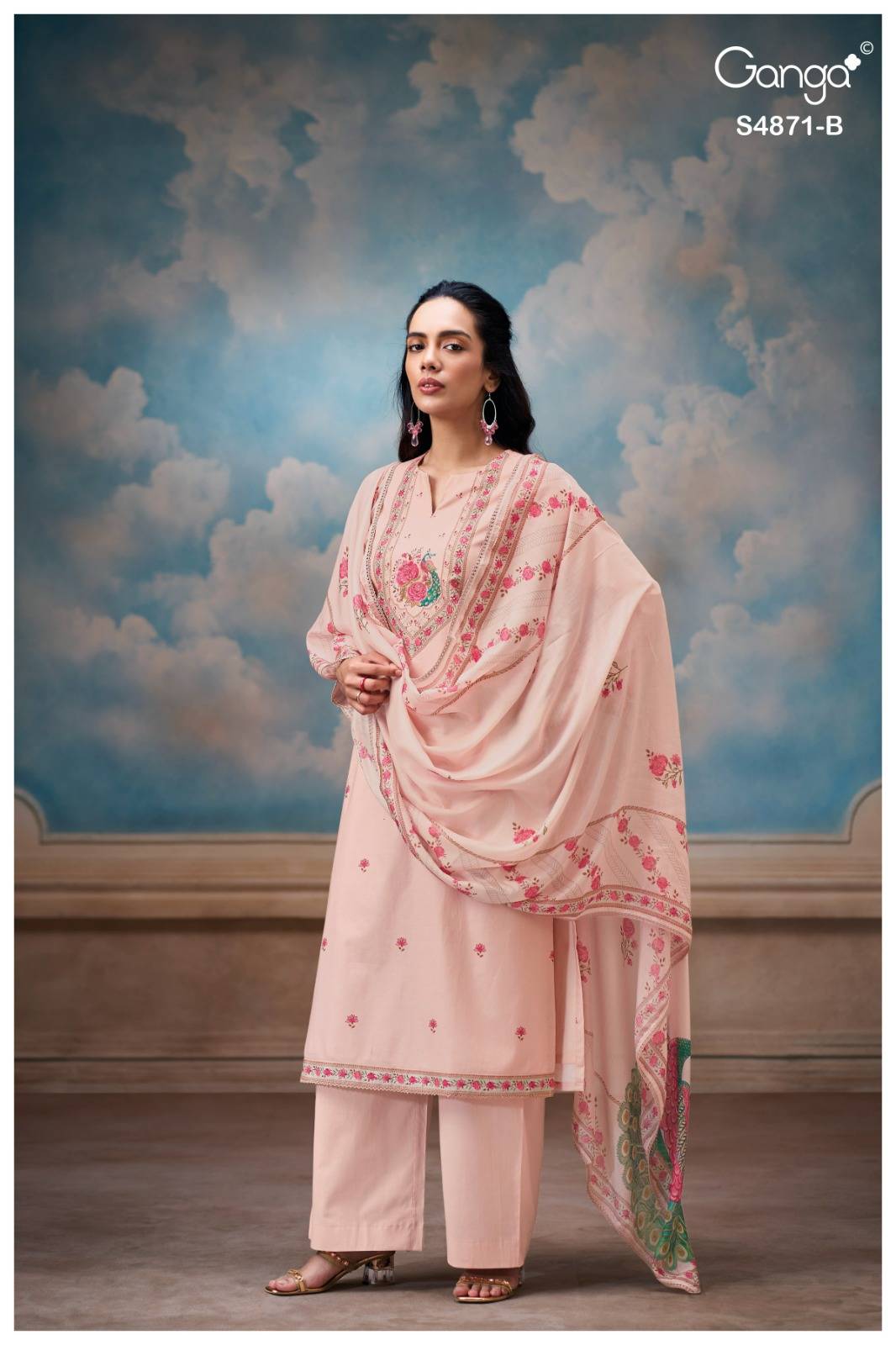 PRANATI 4871 By Ganga Fashion Stylish Beautiful Colourful COTTON Dresses At Wholesale Price